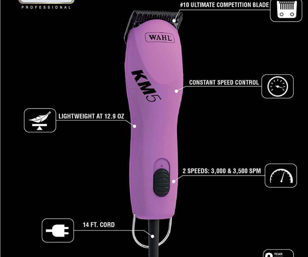 Máquina WAHL 2 velocidades rosada