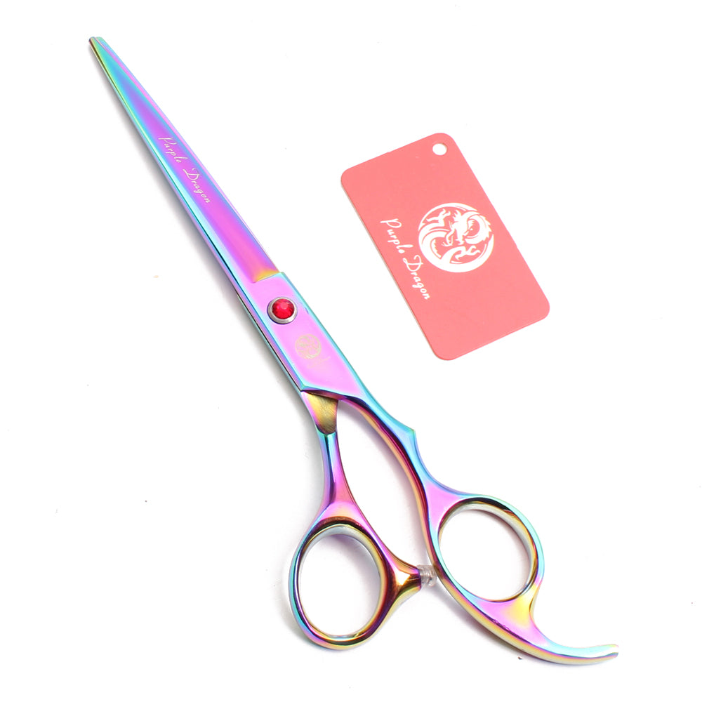 Tijera recta 7 pulgadas arcoiris