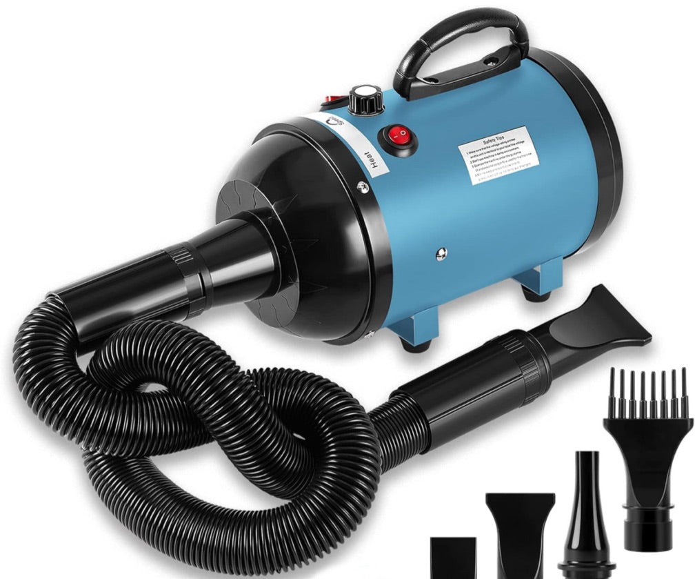 Secador un motor azul