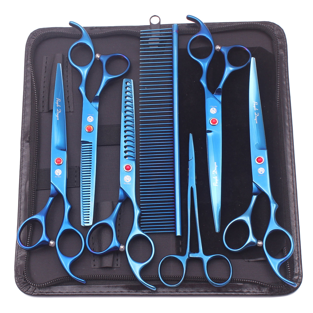 Set tijeras 7” azul