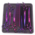 Set tijeras 7” púrpura - Multi Grooming Pet´s