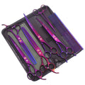 Set tijeras 8” púrpura - Multi Grooming Pet´s